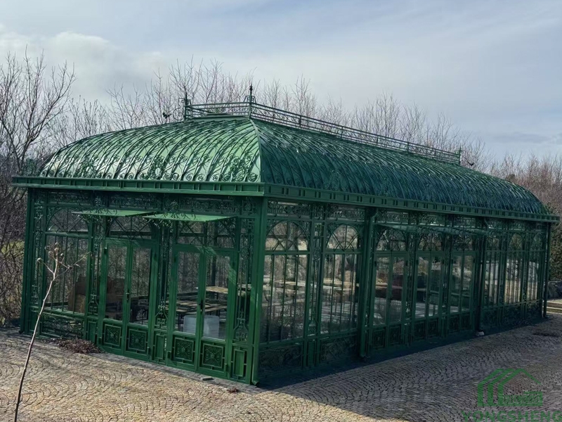 Victorian Style Hot Dip Galvanized Glass Greenhouse